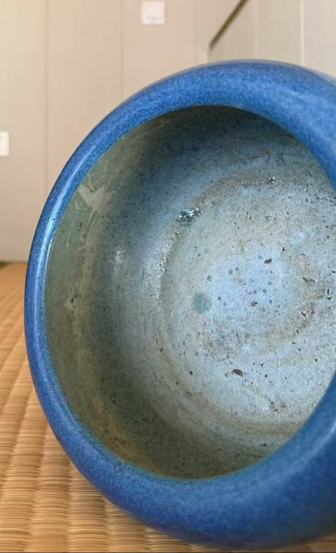 古玩陶瓷玉璧底爐鈞釉水呈真品鑒賞圖