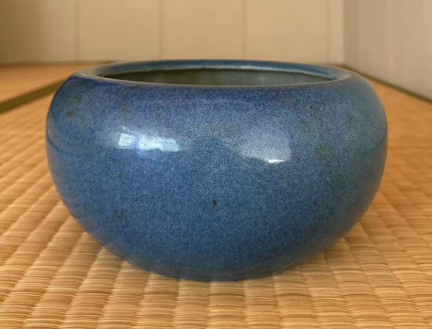 古玩陶瓷玉璧底爐鈞釉水呈真品鑒賞圖