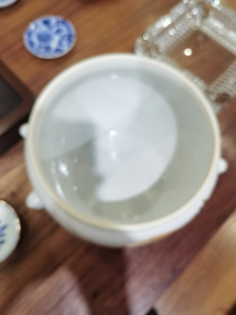 古玩陶瓷1950 刷花蓋缸真品鑒賞圖