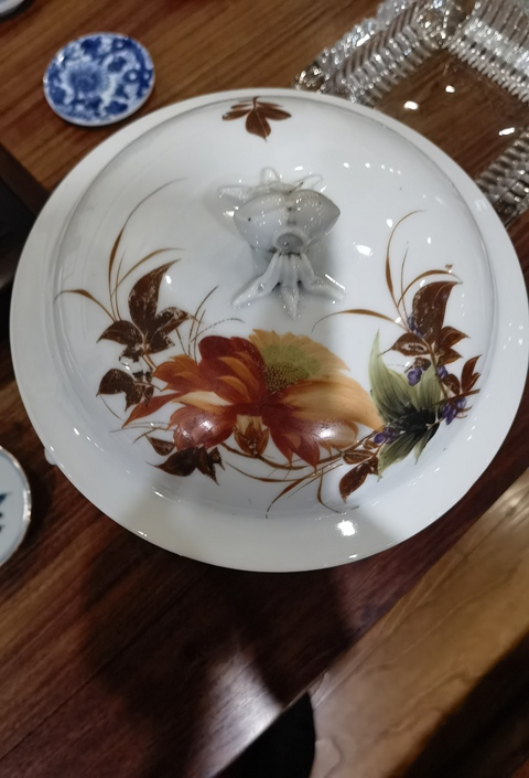 古玩陶瓷1950 刷花蓋缸真品鑒賞圖