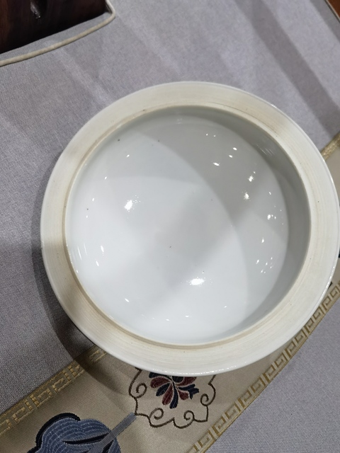 古玩陶瓷1950 刷花蓋缸真品鑒賞圖