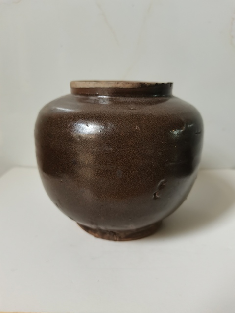 古玩陶瓷茶葉末釉茶入拍賣(mài)，當(dāng)前價(jià)格0元