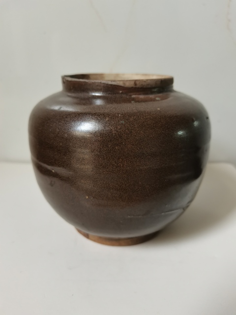 古玩陶瓷茶葉末釉茶入拍賣(mài)，當(dāng)前價(jià)格0元