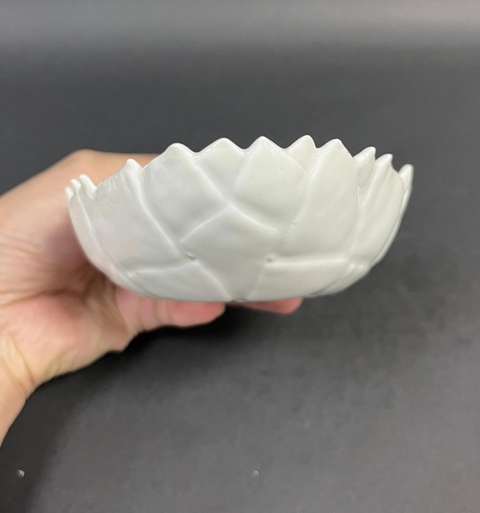 古玩陶瓷白釉秋操杯真品鑒賞圖