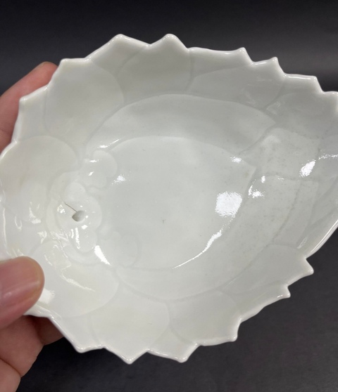 古玩陶瓷白釉秋操杯真品鑒賞圖