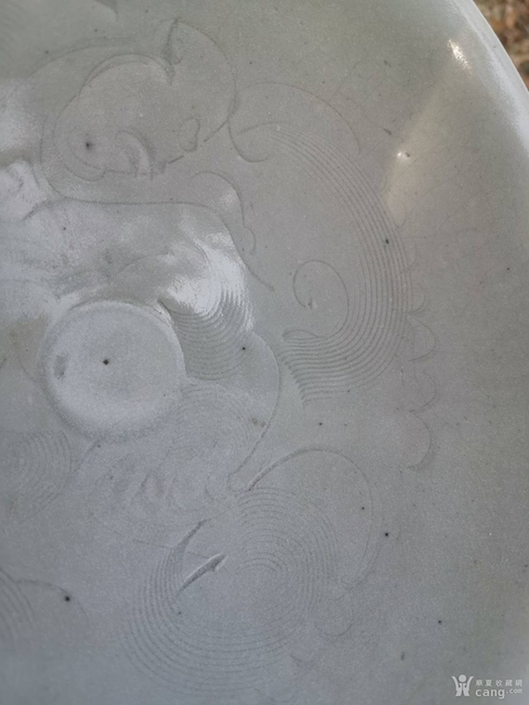 古玩陶瓷青白釉娃娃碗真品鑒賞圖