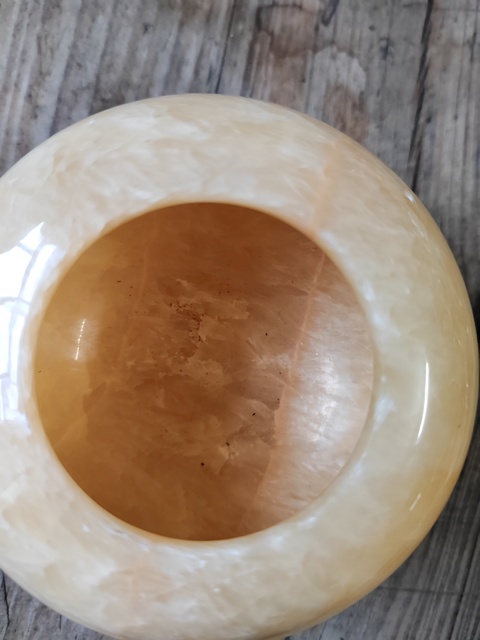 古玩玉器米黃玉雕“水盂”真品鑒賞圖