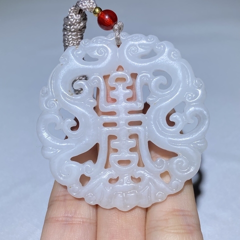 古玩玉器和田玉雕“福壽佩”拍賣，當(dāng)前價(jià)格398元