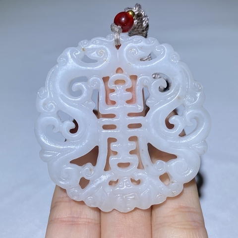 古玩玉器和田玉雕“福壽佩”拍賣，當(dāng)前價(jià)格398元