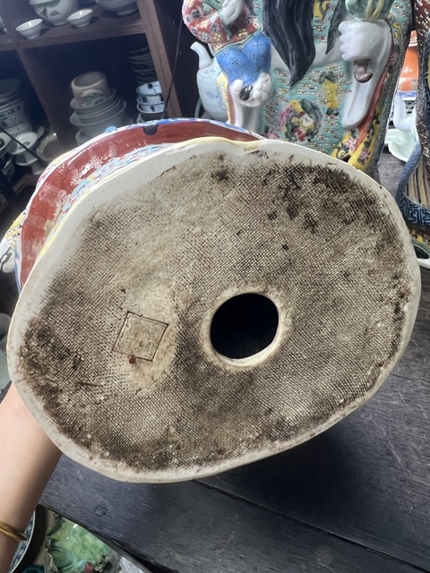 古玩陶瓷民國(guó)晚期建國(guó)初福祿壽瓷塑真品鑒賞圖