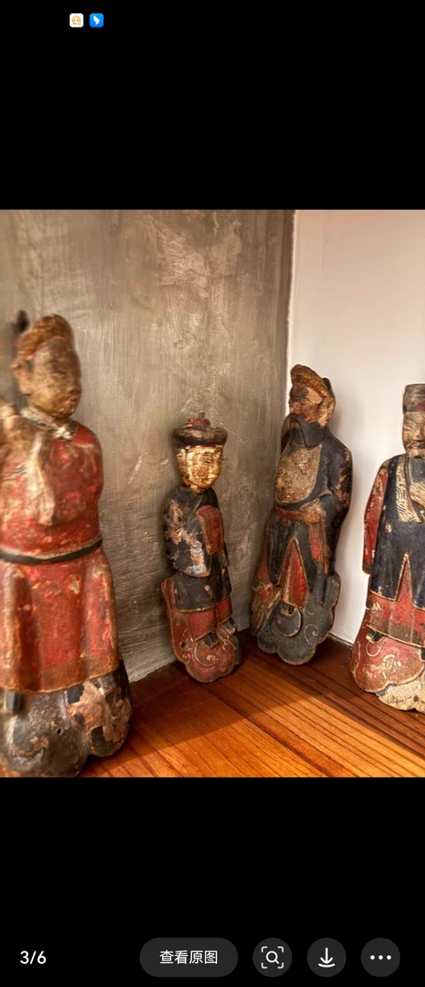 古玩雜項木雕八仙人物造像真品鑒賞圖
