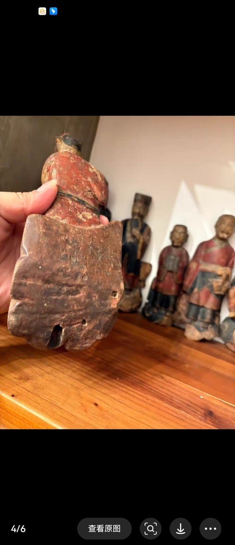 古玩雜項木雕八仙人物造像真品鑒賞圖