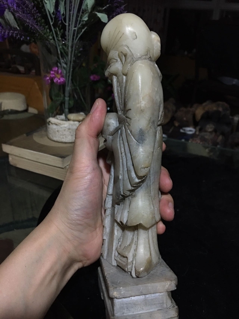 古玩雜項壽山石雕人物像真品鑒賞圖