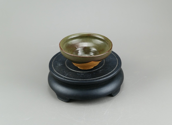 古玩陶瓷吉州窯茶葉末釉茶盞真品鑒賞圖