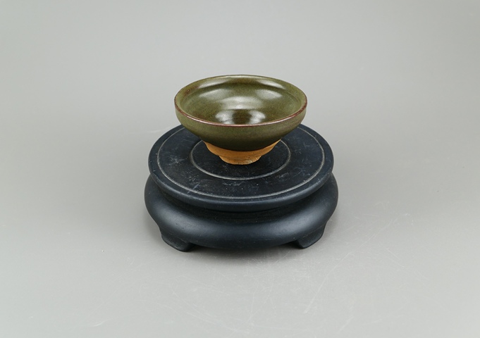 古玩陶瓷吉州窯茶葉末釉茶盞真品鑒賞圖