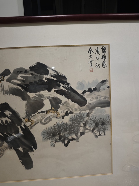古玩字畫雙雄圖真品鑒賞圖