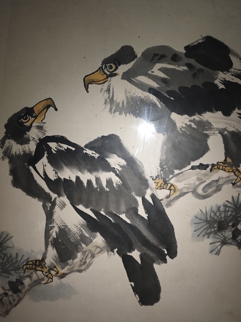 古玩字畫雙雄圖真品鑒賞圖