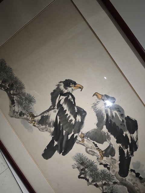 古玩字畫雙雄圖真品鑒賞圖