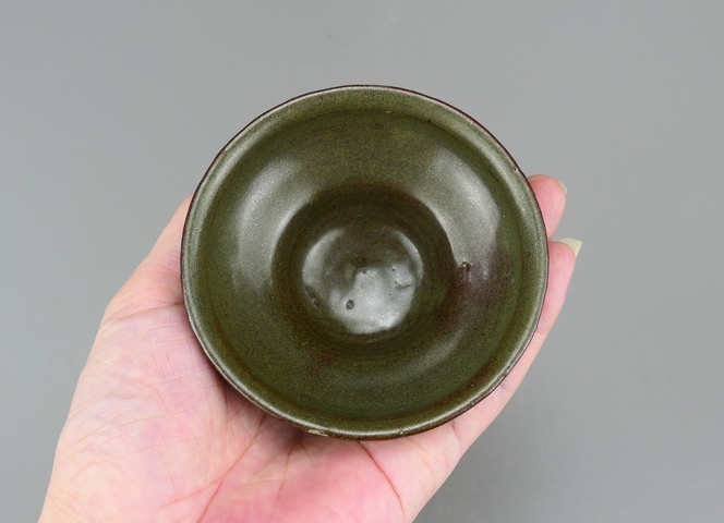 古玩陶瓷吉州窯茶葉末釉茶盞真品鑒賞圖