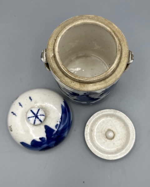 古玩陶瓷青花蓋盅真品鑒賞圖