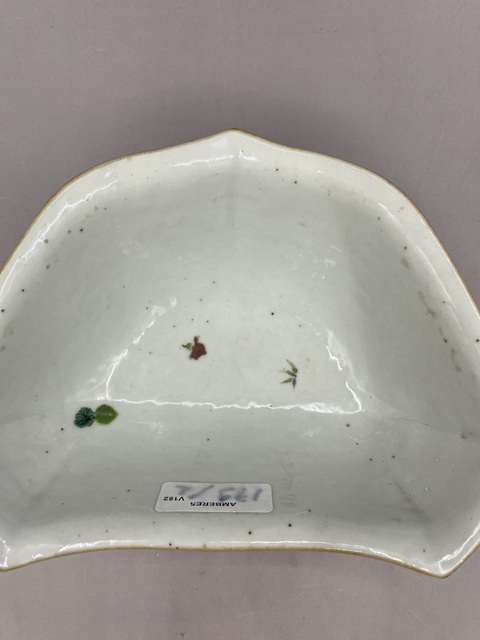 古玩陶瓷粉彩鐘馗人物角碗真品鑒賞圖