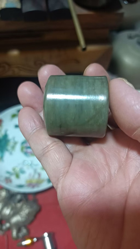 古玩玉器清代和田玉扳指拍賣，當前價格2222元