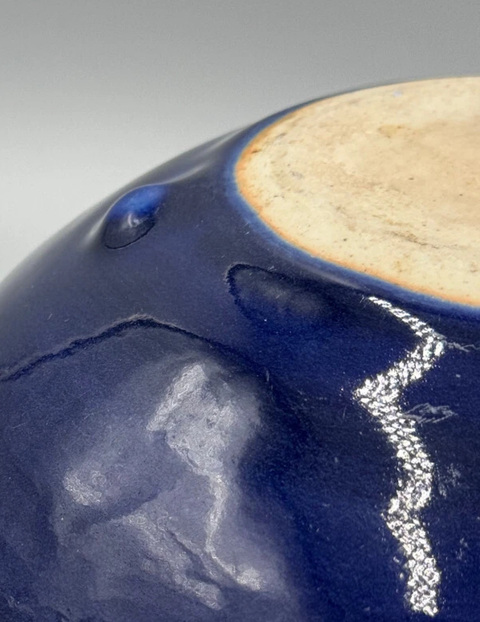 古玩陶瓷霽藍釉香爐真品鑒賞圖