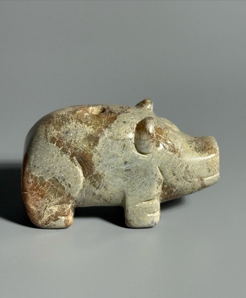 古玩玉器仿古做舊玉熊真品鑒賞圖