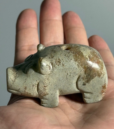 古玩玉器仿古做舊玉熊真品鑒賞圖