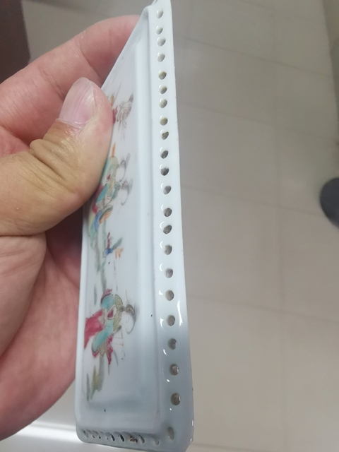 古玩陶瓷粉彩人物故事瓷板真品鑒賞圖