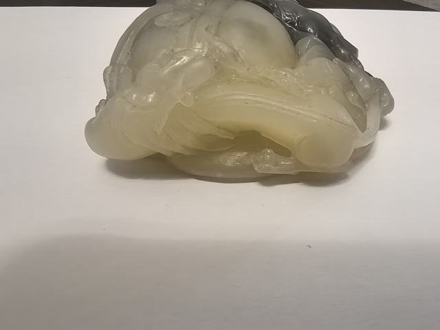 古玩雜項雙龍戲珠手把件真品鑒賞圖