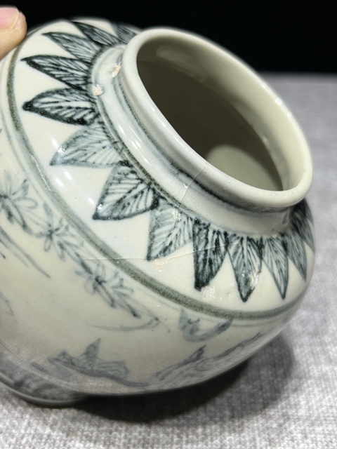 古玩陶瓷青花高士圖罐拍賣,當前價格2650元