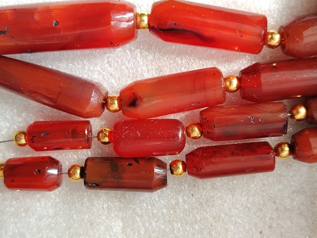 古玩玉器天然紅瑪瑙珠串鏈拍賣，當前價格520元