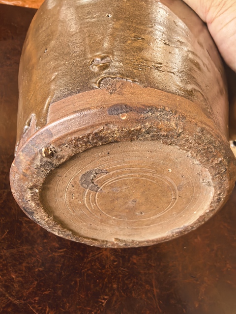 古玩陶瓷茶葉末釉刻花梅瓶真品鑒賞圖