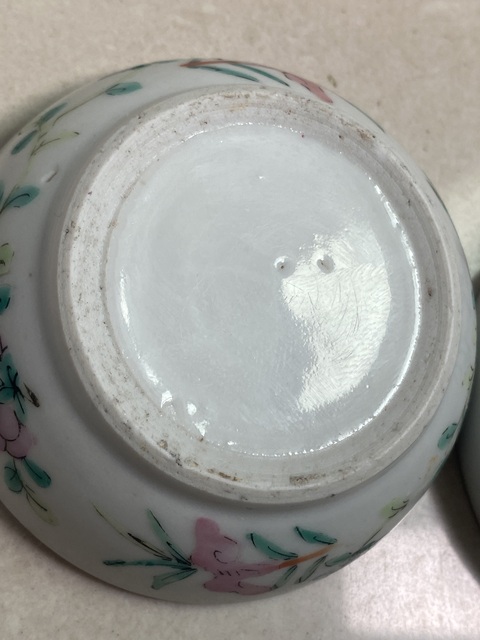 古玩陶瓷粉彩雙雞紋印盒真品鑒賞圖