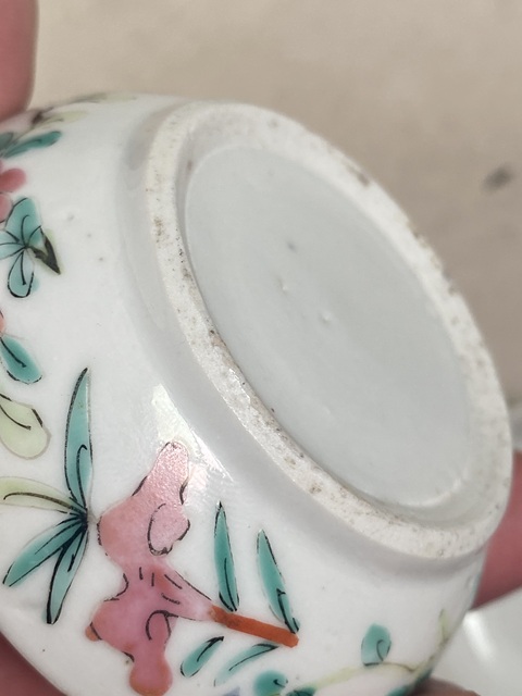 古玩陶瓷粉彩雙雞紋印盒真品鑒賞圖