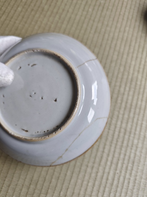 古玩陶瓷清雍正.紫金釉開窗花卉紋粉彩杯盤拍賣,當前價格300元