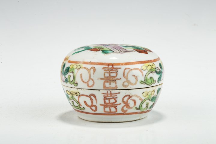 古玩陶瓷清晚·粉彩五子奪魁紋蓋盒
真品鑒賞圖