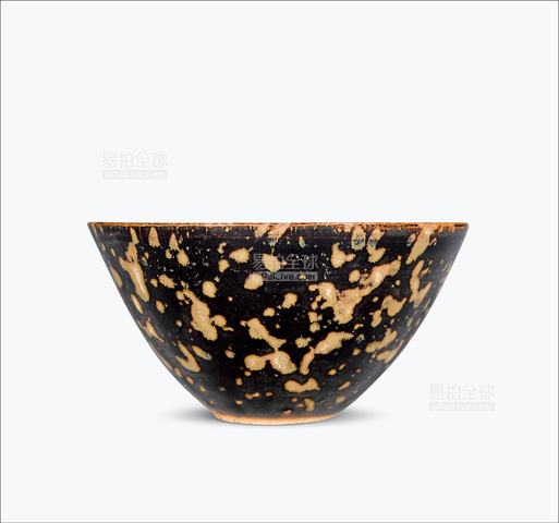 古玩陶瓷吉州窯茶盞真品鑒賞圖