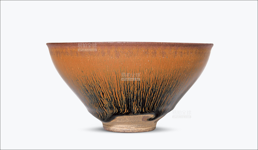 古玩陶瓷吉州窯茶盞真品鑒賞圖