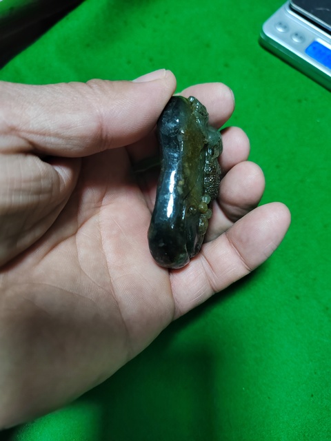 古玩玉器河磨玉雕“達摩掛件”拍賣，當前價格2666元