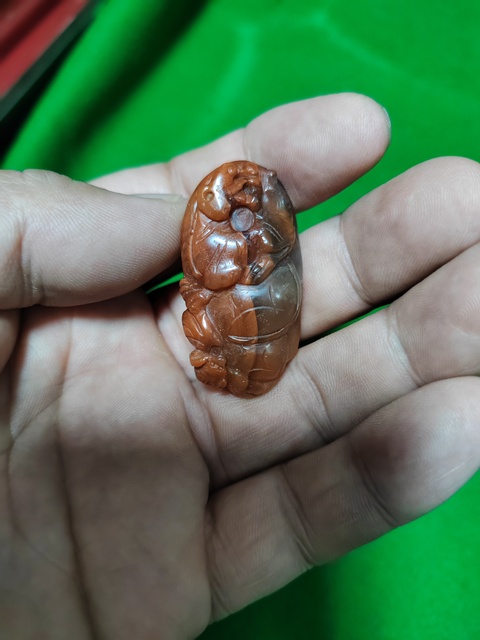 古玩玉器獸墜真品鑒賞圖