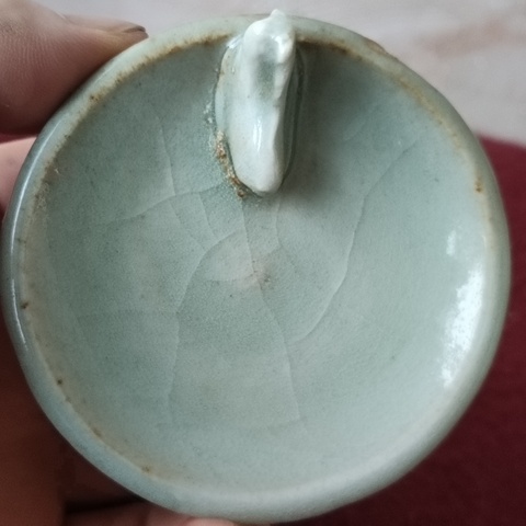古玩陶瓷湖田窯青白釉油燈拍賣，當前價格4800元