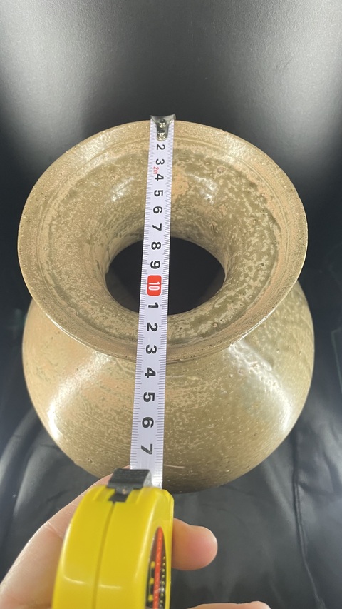 古玩陶瓷青瓷盤口瓶真品鑒賞圖