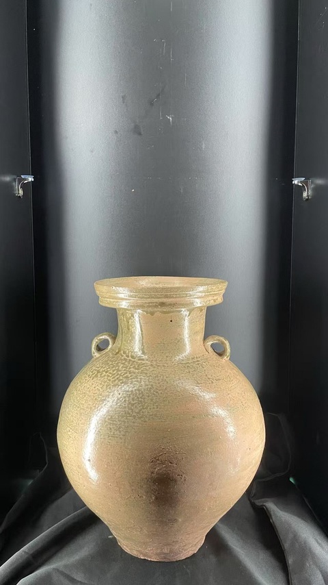 古玩陶瓷青瓷盤口瓶真品鑒賞圖