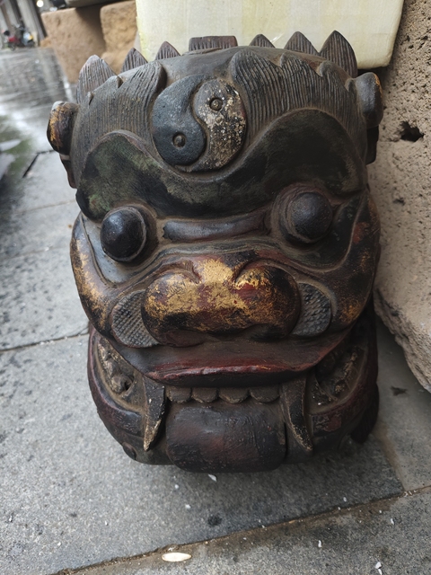 古玩雜項木雕面具真品鑒賞圖