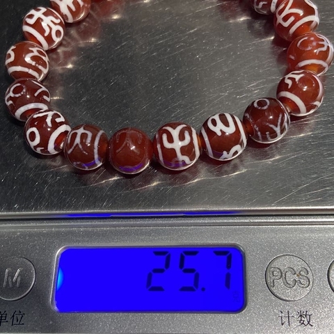 古玩玉器瑪瑙工藝品天珠串拍賣,當前價格298元