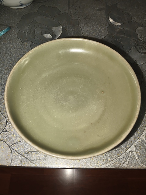 古玩陶瓷龍泉窯青瓷蓮瓣盤真品鑒賞圖