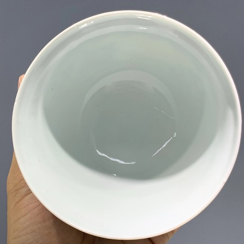 古玩陶瓷花果紋青花蓋碗真品鑒賞圖