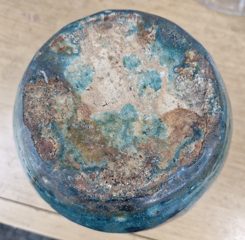 古玩陶瓷馬口窯刻鳥紋罐真品鑒賞圖